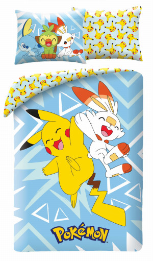Pościel Młodzieżowa 140X200 Pokemony Pikaczu Mikrofibra