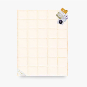 Kołdra PUCH GĘSI 70% 220x200 Basic Plus 2500g PREMIUM kremowa Ciepła