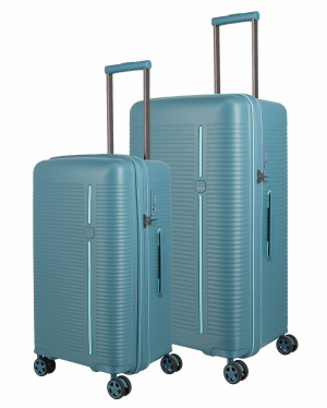 Zestaw Walizek L/M Roomer Travelite 4 koła Niebieski Aqua