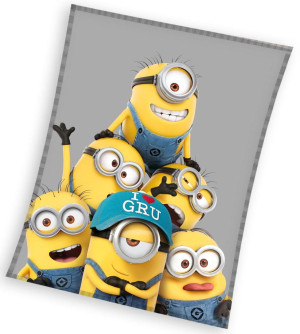 Koc Dziecięcy Narzuta 150X200 Minionki