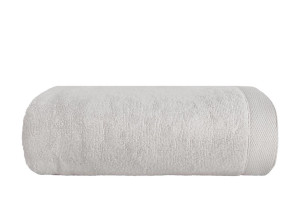 Ręcznik 50x90 Misty gruby jasny szary 100% bawełna 450g Zero Twist miękki