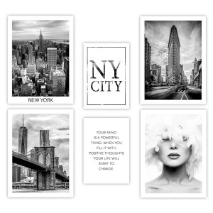 Zestaw dwustronnych plakatów premium - NewYork - DRUK PREMIUM