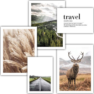 Zestaw 5 plakatów - Podróżnicze fotografie travel - DRUK PREMIUM