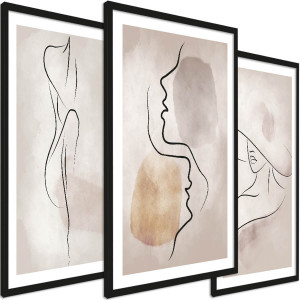Zestaw obrazów - Boho Line Art - wymiary 45x65 cm