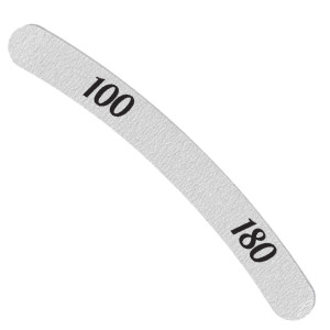Pilnik do paznokci dwustronny banan zebra szary 100/180