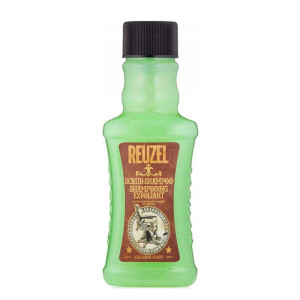 Reuzel scrub shampoo - oczyszczający szampon do włosów, travel size, 100ml