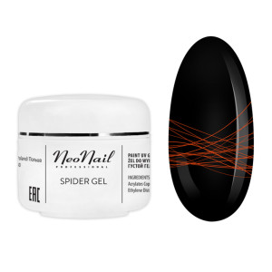 Neonail żel do zdobienia paznokci spider gel neonowy pomarańczowy 5ml
