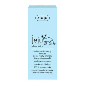 Ziaja jeju biały mus do twarzy na dzień 50 ml