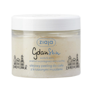 Ziaja gdanskin olejowy peeling do ciała z kruszonymi muszlami, 300ml