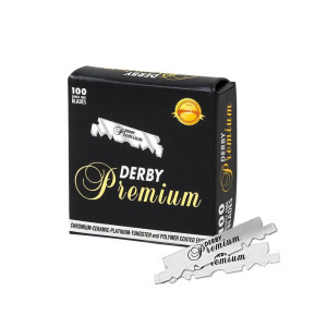 Derby premium - żyletki do brzytwy połówki 100 szt