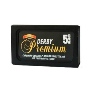 Derby premium (czarne) żyletki 5 szt.