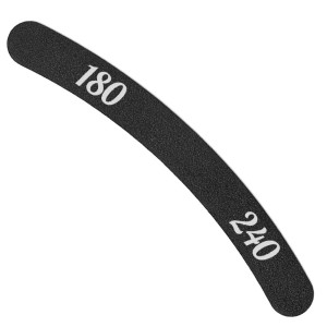 Pilnik do paznokci dwustronny banan czarny 180/240