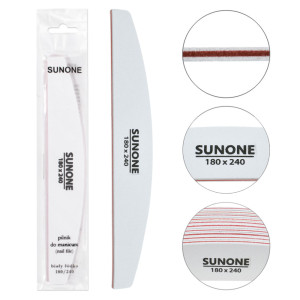 Sunone pilnik do paznokci łódka biały 180/240 1 sztuka
