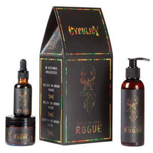 Cyrulicy zestaw do brody rogue (olejek, balsam, szampon do brody)