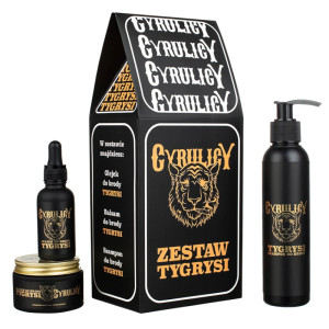Cyrulicy zestaw do brody tygrysi (olejek, balsam, szampon do brody)
