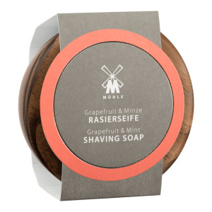 Muhle grapefruit & mint shaving soap - mydło do golenia w drewnianym tyglu, grejpfrut z miętą, 65g