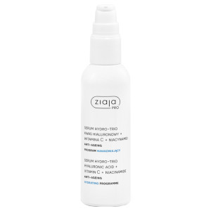 Ziaja pro serum hydro-trio kwas hialuronowy + witamina c + niacynamid 90ml