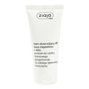 Ziaja pro krem złuszczający 5% kwas migdałowy + aha do twarzy, 50ml