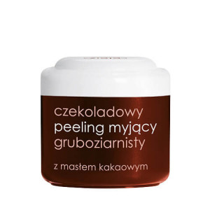 Ziaja czekoladowy peeling myjący gruboziarnisty z masłem kakaowym, 200ml