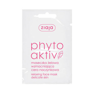 Ziaja phytoaktiv maseczka żelowa wzmacniająca cera naczynkowa, saszetka, 7ml