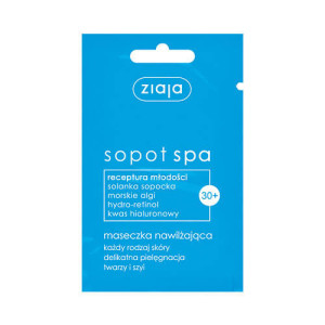 Ziaja sopot spa maseczka nawilżająca do twarzy, saszetka, 7ml