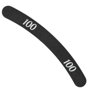 Pilnik do paznokci dwustronny banan czarny 100/100