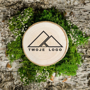 Magnes na plastrze brzozy z twoim Logo