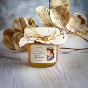Miód wielokwiatowy z personalizowaną etykietą wzór 5