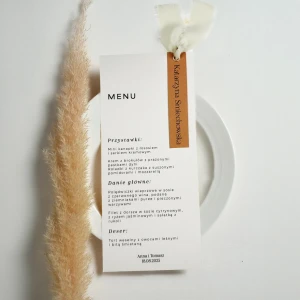 menu papierowe 2w1 ( menu + winietka) wzór 3