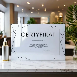 Pleksowy Certyfikat - czarny lub biały wzór 14 (902)