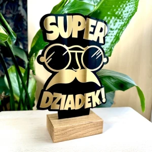 Statuetka dla Super Dziadka- prezent z okazji Dnia Dziadka.