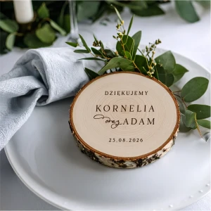 Magnesy na plastrze brzozy- podziękowania dla gości WZÓR 22