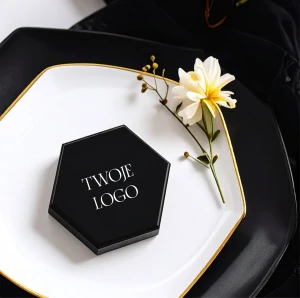 Magnes ceramiczny z twoim Logo - hexagon 2