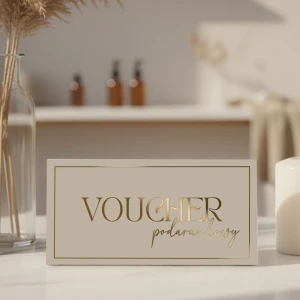 Papierowy voucher podarunkowy z złoceniem WZÓR 959