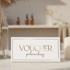 Papierowy voucher podarunkowy z złoceniem WZÓR 960