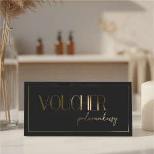 Papierowy voucher podarunkowy z złoceniem WZÓR 961