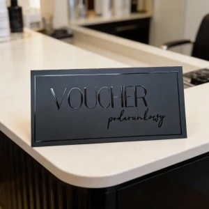Papierowy voucher podarunkowy premium z lakierem WZÓR 968