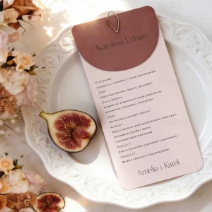 menu papierowe do położenia 2 w 1 ( menu + winietka) Kolekcja NEW YORK