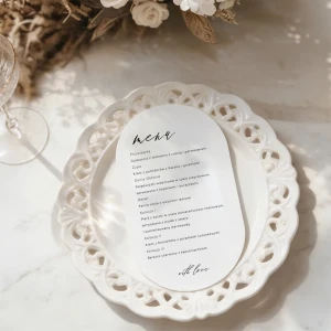 Menu papierowe Kolekcja celine