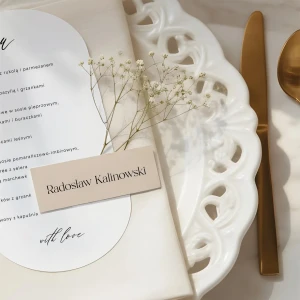 papierowa winietka leżąca- KOLEKCJA CELINE