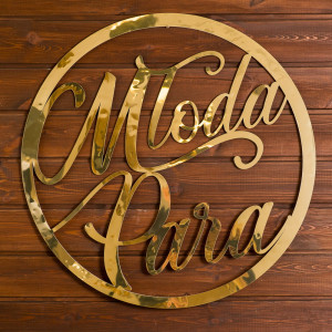 Lustrzany napis do powieszenia- Młoda Para