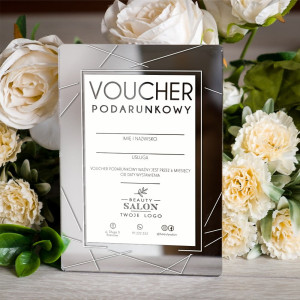 Voucher podarunkowy, lustrzany do różnych działalności usługowych - wzór 919
