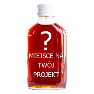 Buteleczka z nadrukiem UV - podziękowania dla gości - TWÓJ PROJEKT