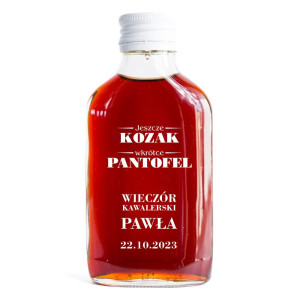 Buteleczki z nadrukiem UV - podziękowania dla gości na kawalerski - wzór 602