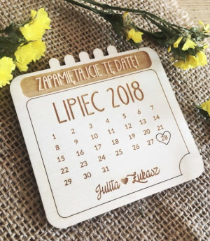 Magnes zapamiętaj datę - save the date
