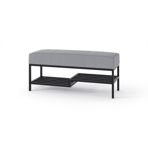 Lux Industrialna Ławka do przedpokoju na buty Popielata 80cm