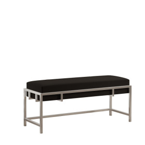Chromowana ławka w stylu glamour 100cm GLAM