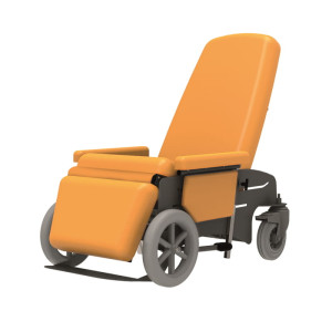 Fotel rehabilitacyjny, pielęgnacyjny, geriatryczny (dla seniora) TRAPER II – odchylane siedzisko