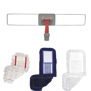 Zestawy mop płaski 40cm Metalowy + kpl. 3 nakładek
