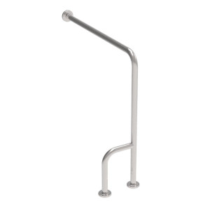 Podpora sedesowa prawa-lewa 80 cm z krytym mocowaniem INOX